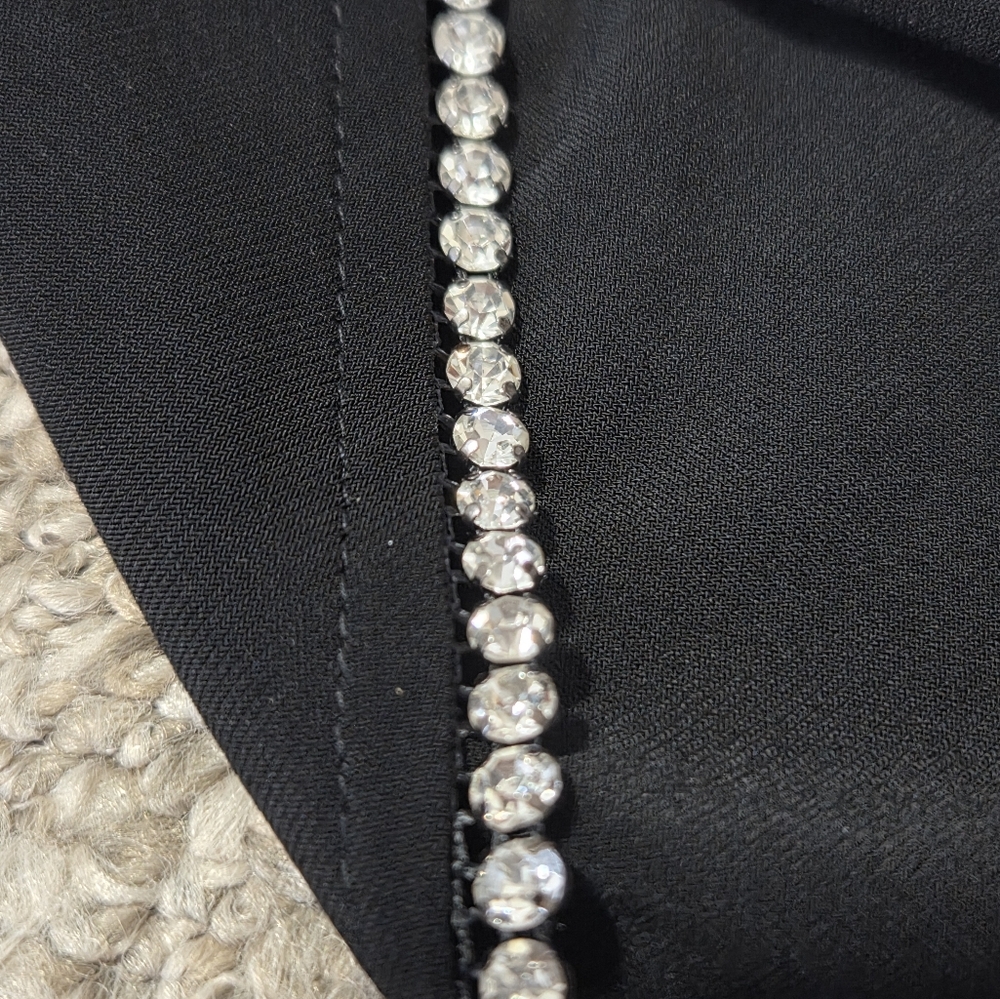 JOSEPH RIBKOFF BLACK RHINESTONE TRIM 'SKYE ON THE TOWN' DRESS US 8 * READ - Picture 7 of 16